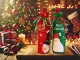 Christmas Bottle Cover Snowman, Red
