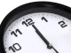 Large Silent Wall Clock with Second Hand, 20 cm, Black