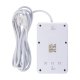 Maclean MCE393 W Power Strip, 4 Outlets + 3xUSB, 2500W, 3m, White