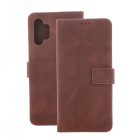 Xiaomi Redmi Note 13 Pro+ Plus Smart Velvet TPU Book Case Cover, Brown