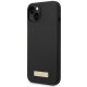 Guess Silicone Logo Plate MagSafe Case for iPhone 14 Plus - Black