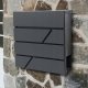 Wall Mount Mailbox with Newspaper Holder Strip, anthracite