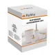 Ruhhy 6-Piece Bathroom Accessory Set, White / Bamboo