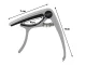 Metal Capo for Classical & Electric Guitar with Pick, Silver