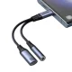 Joyroom SY-C02 2-in-1 USB-C to USB-C / 3.5mm Audio Adapter (Black)