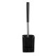 Ruhhy 25725 Hygienic Silicone Toilet Brush with Holder, Black