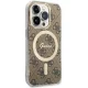 Guess iPhone 14 Pro Case 4G MagSafe, Brown