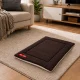 Fabric Pet Mat Bed for Dogs and Cats, 50x35 cm, Dark Brown