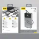 Dudao K31 Pro 45W 20000mAh Power Bank with Retractable USB-C Cable Gray