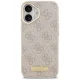 Guess 4G Logo Plate MagSafe Case for iPhone 17 Pink