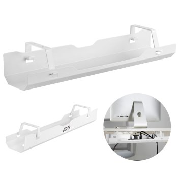 Ergo Office ER-431 W Under-Desk Cable Organizer, White