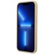 Guess Saffiano Triangle Logo iPhone 14 Pro Case, Beige