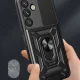 Hybrid Armor Camshield Case for Samsung Galaxy S25+ Black
