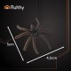 Ruhhy Artificial Spider Web with 2 Spiders, White