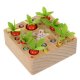 Kruzzel 24745 2-in-1 Wooden Educational Game Carrot Garden