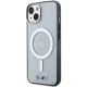 BMW iPhone 14 Plus / 15 Plus Case Silver Ring MagSafe, Transparent
