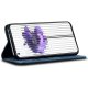 Nothing Phone 2 Jeans Cloth Texture Magnetic Book Case Cover, Blue