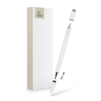 Tech-Protect USP200 3-Tip Passive Stylus Pen with Interchangeable Tips - White