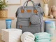 Multifunctional Backpack with Crib and USB, Grey