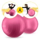 Gimnastikos kamuolys 4FIZJO Peanut Air Ball 45x90 cm, rožinis