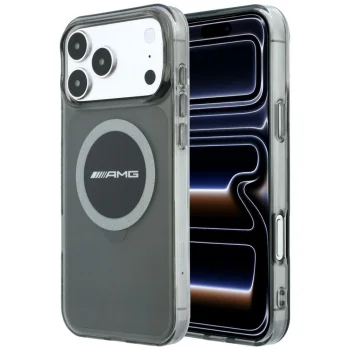 Mercedes AMG IML Bicolor Block MagSafe Case for iPhone 18 Pro Max / 17 Pro Max, Black