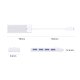 Orico PAPW4A-U3 USB Hub 4-port 4x USB-A 3.0 1m, White