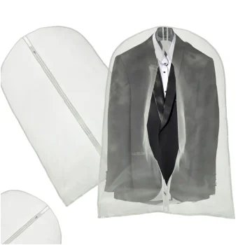 Transparent Garment Bag for Suits and Dresses, 60 x 80 cm