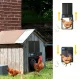 Automatic Chicken Coop Door with Timer, Black