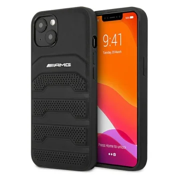 Mercedes iPhone 13 mini Case AMG Debossed Lines, Black