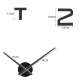 Ruhhy DIY 3D Wall Clock, Black