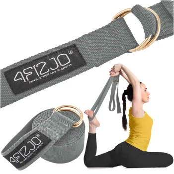 4Fizjo 618 Yoga Strap, 300 cm, Grey