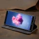 Huawei P Smart 2017 (FIG-LX1, LA1, LX2, LX3) CASEME Wallet Magnetic Leather Case Cover, Black