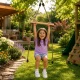 Children\'s Garden Swing - Round Disc with Wooden Bar, Green