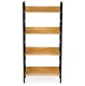 Industrial Wood and Metal Shelving Unit, Loft Style Bookcase ModernHome
