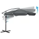 Plonos 488100 Folding Garden Parasol 350 cm with Cover, Grey