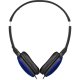 JVC HA-S160M-AU Wired On-Ear Headphones with Microphone, Blue