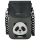 Nimmy Big Eyed Pet 2.0 Panda 3-in-1 Phone Bag, Wallet & Tracker Case - Black