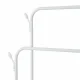 Double Garment Rack, White