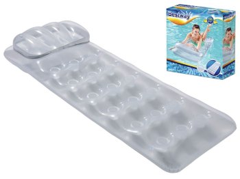 BESTWAY 43024 Inflatable Floating Single Mattress with the Pillow, 188 cm