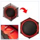 Garden trampoline for children with safety net, 165x160cm, Red