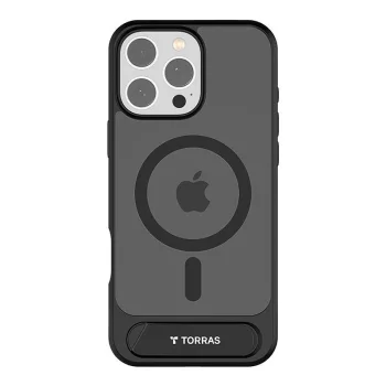 Torras Pstand Series Case for iPhone 16 Pro Max, Black