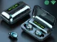 Wireless Earphones F9-5 TWS Bluetooth 5.0 with Power Bank Case, Black