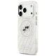 Karl Lagerfeld IML Glitter Karl&Choupette Heads Logo MagSafe Phone Case Cover iPhone 17 Pro Max - Gray
