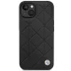 BMW iPhone 14 Case Leather Quilted, Black