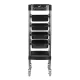 Gabbiano FX11-F Hairdressing Trolley, Black