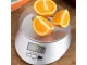 Electronic Kitchen Scale with Glass Platform and Clock, 5kg / 1g