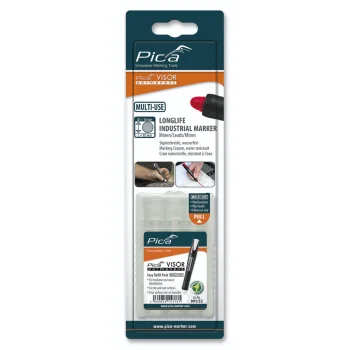 Pica VISOR Permanent Replacement Refills 10 x 85 mm, White