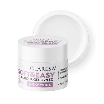 Claresa Soft&Easy Builder Gel, Milky White, 45g