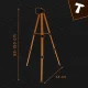Bigstren Cross Line Laser Tripod 150cm, Orange/Black