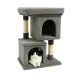 2-Level Cat Scratching Post with Bed and House, 67 cm